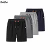 Bolubao Trend Brand Shorts Shorts Men Summer Mens Fashion Solid Wild Knee Bants Slim Charmstring Shorts Male 210322