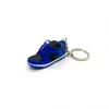 Designer mini sneaker keychain fashion sport shoe key chain party exquisite model pendant schoolbag decorative