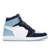 مع Box Jumpman High Top Basketball Shoes Color Blue Sports Shoes أحذية عرضية أحذية عالية أعلى مصمم أحذية رياضية مدرب الرجال