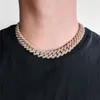 15mm Width 16/18/20/22/24inch Gold Silver CZ Miami Cuban Chain Necklace Bracelet for Men Women Hip Hop Chains