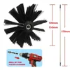 Obrotowy komin szczotka o długości 570 mm elastyczna pręt do suszarki kominek wewnętrzny i narzędzia do czyszczenia dachu 220505