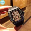 Richard's Mille Watch Designer Watches Movement Mens Watches Automatic Luxury Wrist Star Samma RM052 Automatisk mekanisk klockpersonlighet Skull M Montre