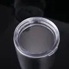 304 Roestvrij Staal Natuur Zilver Magere Tumblers 20oz 30oz Sublimatie Dubbelwandige Geïsoleerde Flessen Auto Cups met Deksel Eivorm