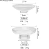 Dishes & Plates Round Transparent Glass Plate Fruit Tray Salad Bowl Decorative Dried Snack Refreshment Dessert Cake Pan