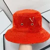 Diseñadores sombrero con forma de cubo moda mujer hombre visera sombreros Color sólido letra transpirable gorra boina sombrero de diseñador de alta calidad