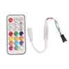 5-24V Светодиодный контроллер 21-контактной мини-пиксель Dimmer 3PIN для рождественской части WS2812 / WS2811 / SK6812 Pixel Strip Light RF модуль разъем
