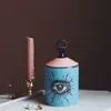 Big Eye Jar Starry Sky Skens Scense Candle With Hand Lid Armatherapy Handmade Abra Home Decoration 220809