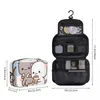 Cosmetic Bags Cases Fashion Peach And Goma Mochi Cat Bubble Tea Travel Toiletry Bag Women Hanging Makeup Organizer Dopp KitCosme3868810