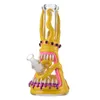 Stile Halloween Grandi narghilè Bong in vetro Bong Spessore 7 mm Bong Polpo Occhi colorati Denti Tubi per acqua 18 mm Giunto Olio Dab Rigs Ciotola a stelo diffuso