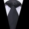 Bow Ties Hi-Tie 2022 Arrival 100% Silk Necktie Bussiness Style Black Tie Hanky Cufflinks Set Gravatas For Party C-3085Bow