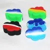 cloud shape wax containers food grade silicone jars 22ml silicone container dab tool storage jar oil holder for vaporize DHL