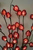 Fleurs décoratives couronnes branche lumières lampe Vase Floral maison jardin bureau fête décoration vacances cadeau fleur branche couronne décorative