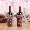 Nouveau Noël Couverture De Bouteille De Vin Joyeux Noël Décor Pour La Maison Ornements De Noël Cadeau De Noël Bonne Année 2022 DHL Expédition Rapide B0520A030