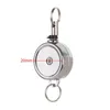 Chaves de liga de zinco -zinco Reel de emblema retrátil Chain Chain Chain Organizer Acessórios Id Card clipe de escritórios da escola SuppliesKeychains