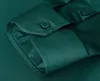 Groene Herenjurk Shirts Merk SuperFine Lange Mouw Mannen Slanke Fit Elastische Ademend Niet-Ijzer Kwaliteit Mannelijke 220324