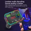 Bluetooth 5.0 Car Kit FM-Transmitter MP3-Player Drahtloser Freisprech-Autoempfänger-Adapter mit PD USB 3.1-Telefonladegerät F4