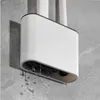 Vägg hängande tpr toalettborste hållare set silikon borst badrum rengöring rena hörn6941375
