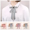 Pins Brooches Korean Cloth Art Bow Tie Brooch Crystal Ribbon Bowknot For Women College Style Shirt Sweater Collar Accessories Kirk22