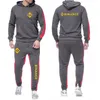 Men's Tracksuits Binance Crypto 2022 Men's Solid Color Long Sleeves Two Pieces Sets Tracksuit Hooded Sweatshirts Hoodies Pants Casual Cl