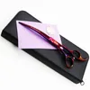 7" Pet Grooming Scissors Professional Hair Cutting Shears for Dogs and Cats Curved Downward Purple Style 220423