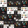 خاتم Solitaire خواتم المجوهرات عشوائي مختلط 8 ملم الحجر الطبيعي أوبال الأوبس الأسود Onyx نمر العين sodalit