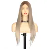 6Color New Women Long Black Rel Reling Frente Frente Full Full Lace Handmade Party Hair Wigs