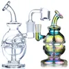 smoking pipes fab egg glass bong oil dab rigs 7inch recycler pipe