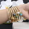 Bangle Sophiaxuan Hawaiian Bracelet Woman مصمم Golden Pearl Heart Charm Bracelets Summer Beach Jewelry 2022 for WomenBangle