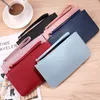 Ladies Zipper Purse Large Capacity PU Leather Wallet Female Long Slim Credit Card Holder Simple Clutch Bag Handbag Women Wallets