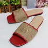 2022GG zapatillas de mujer zapatos de cuero marca diseñador GGity carta parejas calzado moda mujer diapositivas al aire libre plano