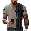 Мужские футболки Retrol Racing 3D Print Men's Men's Summer Hip Hop O-выстрел Полиэстер с коротким рукавом дышащий у унисекса Toe Tees мужская одежда