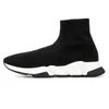 Speed Trainer Дизайнерские кроссовки balencigas Knite Platform Sneakers Socks Trainers balanciaga Black White Clear Sole Loafers Lace Up Casual Shoe