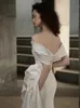 Vestidos de casamento sereia vestidos sexy ombro strapless vestidos de noiva