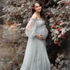 Robe de maternité pour Photoshoot Femmes enceintes Robes de bal Boho Robes longues