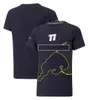 F1チームスーツ半袖レーシングスーツレクリエーションカーファンの衣類プラスサイズカスタムレーサーTシャツ