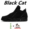Basketbol ayakkabıları Hyper Royal 4 4s ayakkabı University Blue Mens Basketball Shoes Sail Obsidian Silver Toe Black Cat Sports Women Trainers Sneakers