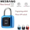 Bluetooth smart fingerprint lock pad battery keyless USB rechargeable phone un security antitheft door Y200407