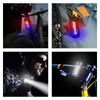 Lampes de poche Torches Mini LED USB Rechargeable Vélo Lumière Portable Poche Porte-clés Lampe Vélo Feu Arrière Flash Avertissement LumièreFlashlights Flas