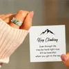 Vintage Fashion Personalized Inspiration Band Rings Mountain Lover Heart Rotatable Decompression Ring For Women Men Finger Jewelry
