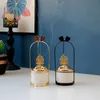 Lampes à parfum Nordic Backflow Brûleur d'encens Home Stand Cônes Holder Small Gold ColorFragrance