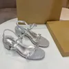 Chaussures habillées en diamant scintillantes de luxe pour femmes, chaussures de styliste pour femmes, fête de mariage, série Gypsophila, pantoufles à talons hauts et bas, 3 versions