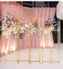 3 pièces or brillant extérieur fleur jardin décoration de mariage arc de fleurs artificielles cadre accessoires décors bébé douche ballons support de panneau d'affichage écran de séparation de la maison