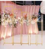 3st Shiny Gold Outdoor Flower Garden Wedding Decoration Artificial Flower Arch Frame Props Backdrops Baby Shower Balloons Billboard Holder Home Partition Screen