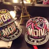 Parentchild Childrens Hat Baby Girl Summer MDIV Letter Brodery Hit Color Totem Flat Edge Hip Hop Hat Baby Boy Sun Hat 220519