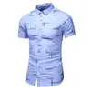 Fashion 9 Style Design Short Sleeve Casual Shirt Mens Print Beach Blus Summer Clothing Plus Asian Size MXXXL 4XL 5XL 220527