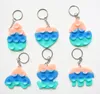 New rat killing animal key chain suction cup small decompression toy suction silicone pendant manufacturer