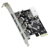 Szybki USB 3.0 PCI-E PCIe 4 Ports Express Adapter Card Expansion