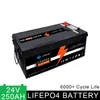 LifePo4バッテリービルトインBMSディスプレイ24V 150AHカスタム許容サイズ、ゴルフカート、フォークリフト、屋外キャンプ、キャンピングカー