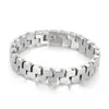 14mm 8.66 pouces argent/or en acier inoxydable Cool lien chaîne Bracelet Bracelet pour hommes femmes cadeaux de mode