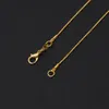 1pcs Classic 2MM Lobster Clasps Gold Fine Snake Chain Necklace 16-30 Inches For Man Women 14K Gold Filled Pendant Necklace Sweater Chain Factory price